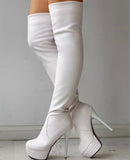 Hooker knee high heels