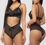 Lace bra and panty set