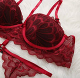 Red Lingerie Set