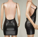 Leather Black Clubbing dress