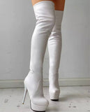 Hooker knee high heels